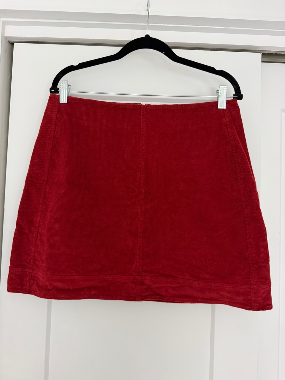 Banana Republic Factory Red Corduroy Mini Skirt